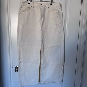 Levi's White Denim Skirt